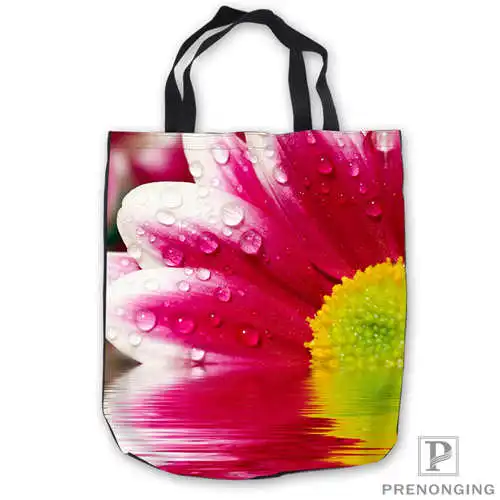 Пользовательские холст абстрактно Красочные цветы ToteBags Ручные Сумки