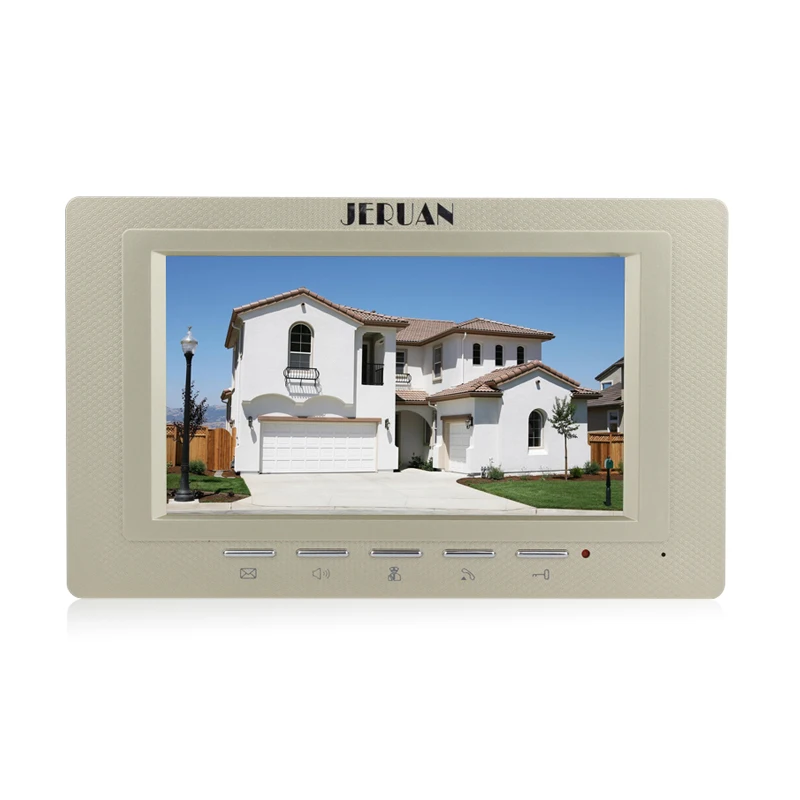 JERUAN new 7 inch color video door phone 2 Golden Monitor 1 HD Camera Apartment 1V2 Doorbell+RFID Access Control+FREE SHIPPING |