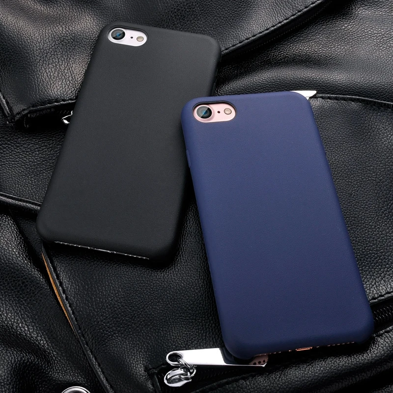 For iPhone 7 Plus Original Case High Quality Pure Color Soft Silicone Cover iPhone7 TPU Rubber Skin Back Shell |