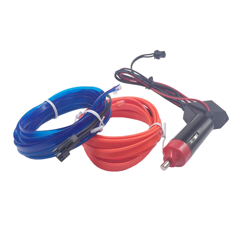 2m Neon Light Auto Car Decor lamp Flexible EL Wire Rope Tube Waterproof LED Strip With Controller | Автомобили и мотоциклы