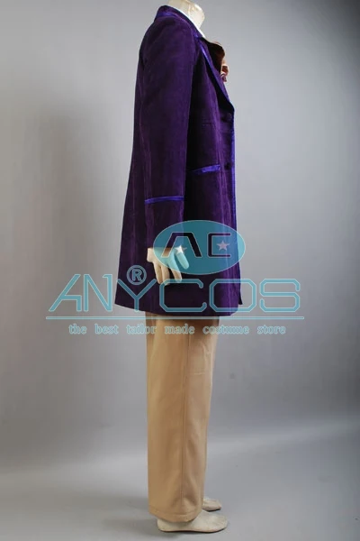 Чарли и шоколадная фабрика 1971 Джонни Деппом Вилли Вонка равномерное фиолетовый