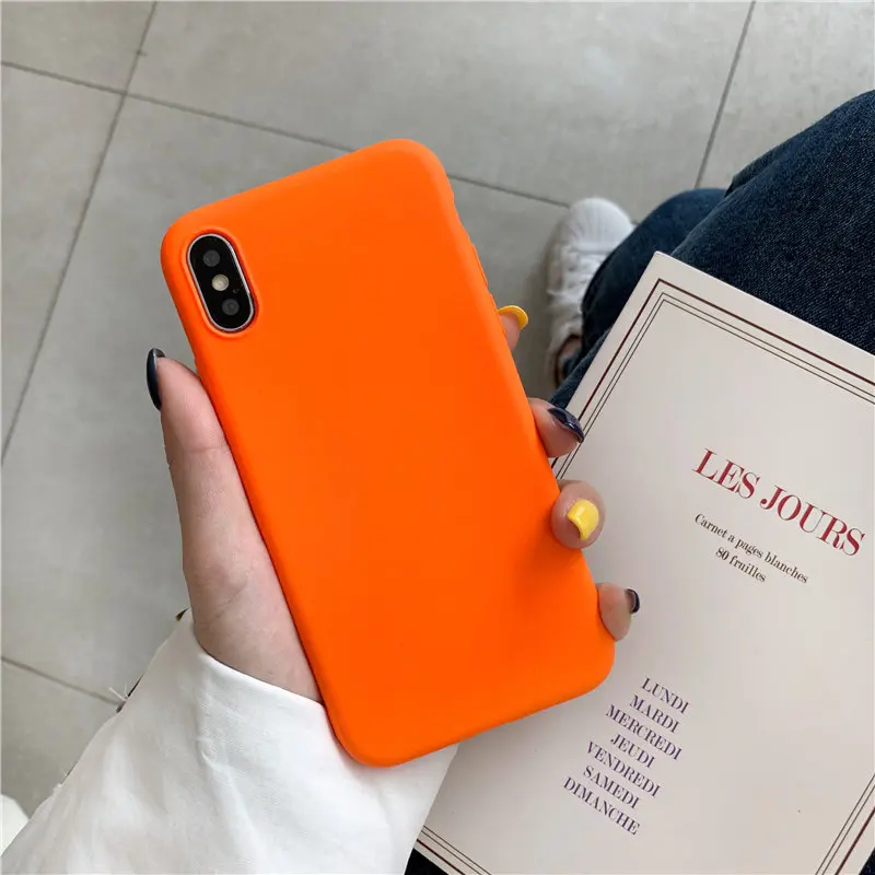 Силиконовый чехол COOLY Orange для Xiaomi Redmi 7 4A 4X 5A 6A 5 Plus 6 Pro K20 задняя крышка на Note 4 Note7