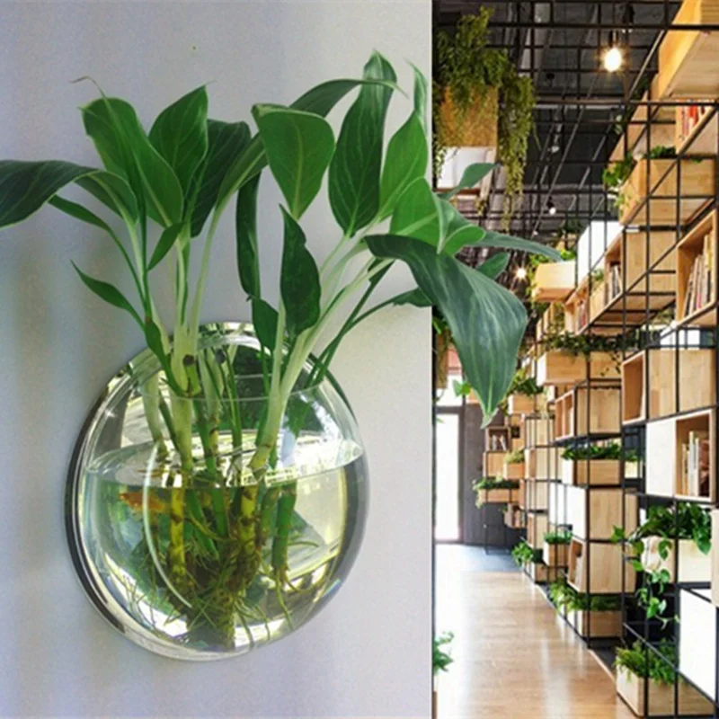 Акриловая настенная бонсай ваза креативный мини аквариум микро-пейзаж