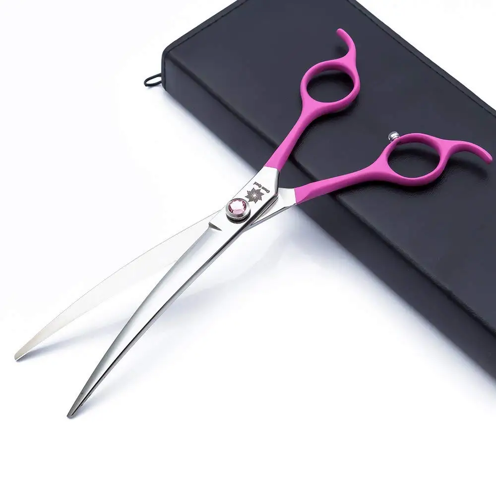 Ножницы для груминга домашних животных с эластичной ручкой двухсторонние