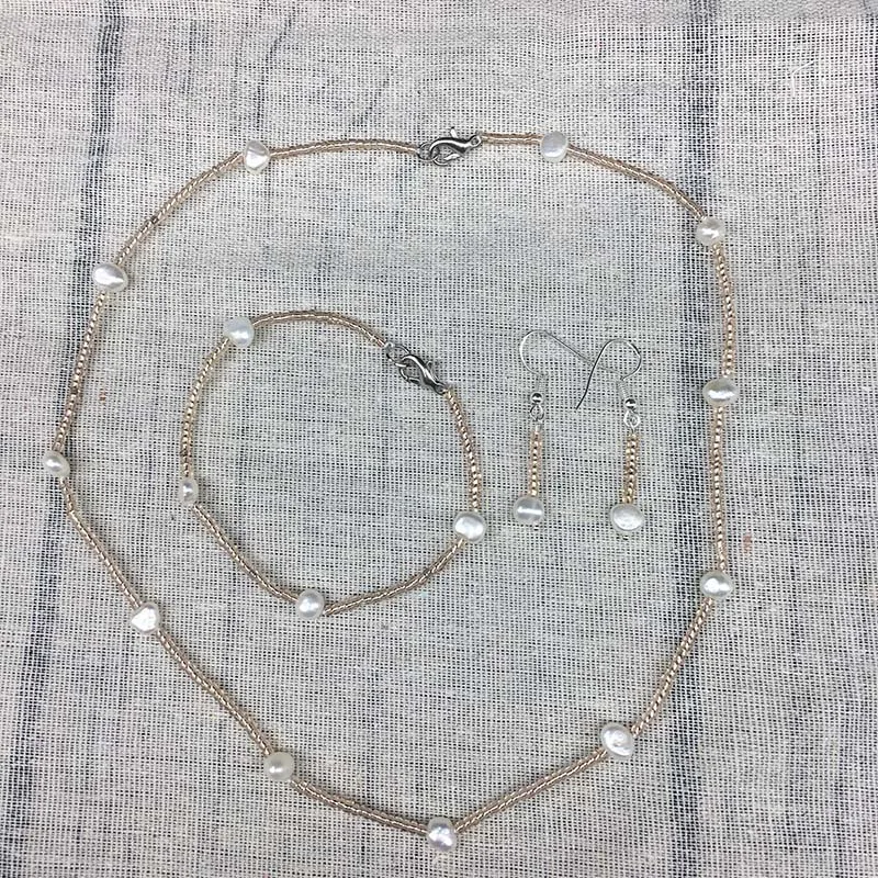 Женское Ожерелье с пресноводной жемчужиной Boho персонализированные трендовые