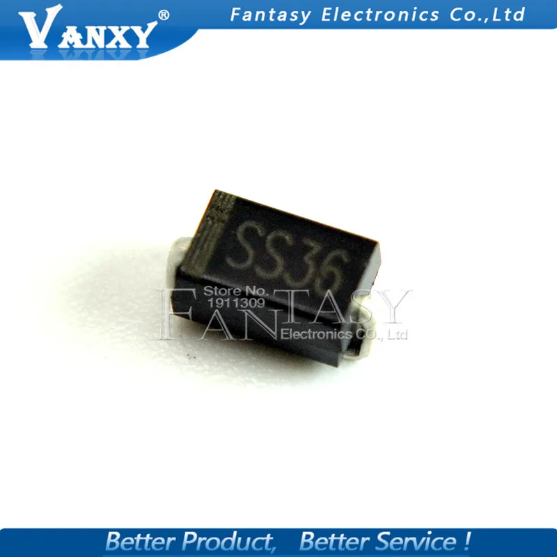 100 шт. SS36 30V 60A SMD SR360 DO 214AB Диод SMA SK36|diode sma|sr360 diodediode smd |