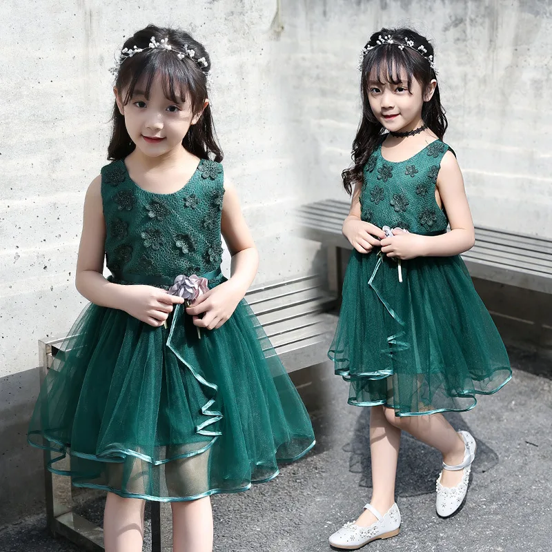2018 Kids Princess Dress Baby Girls Summer Clothes Flower Dresses Children Clothing Vestido Infantil Enfant Fille Top Costume |