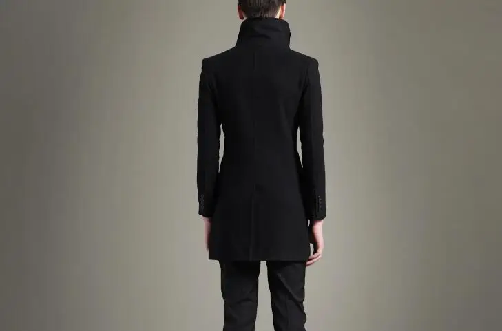 Мужское зимнее шерстяное пальто с воротником стойкой|mens hot coats|coat fashioncoats coats |