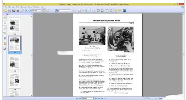 Руководство по магазину гусеничных погрузчиков Komatsu (все)|manual| |