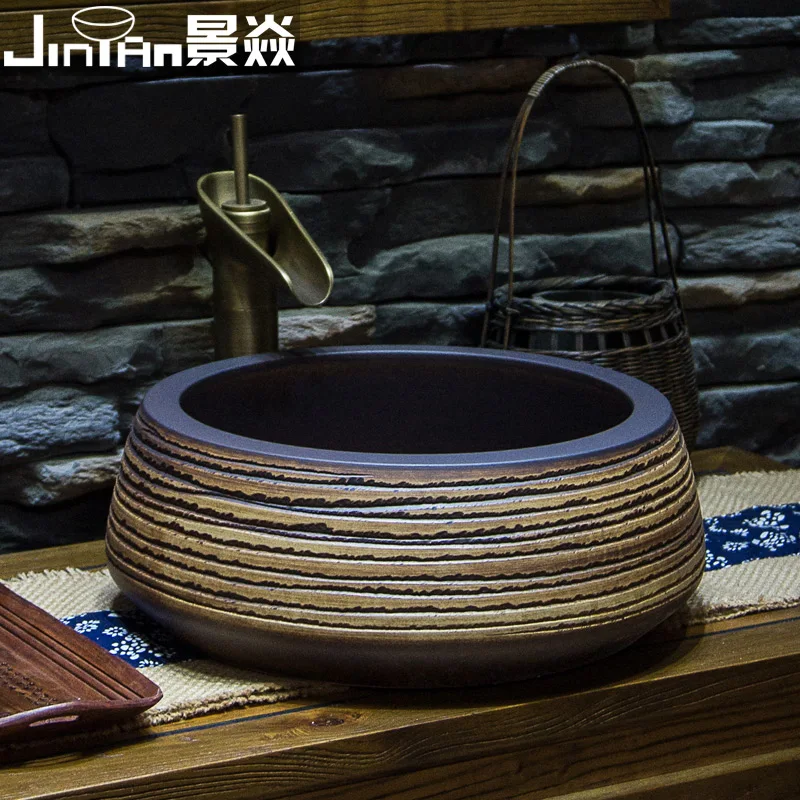 Керамическая Столешница для умывальника Jing Yan Jingdezhen раковина 1276 антикварная