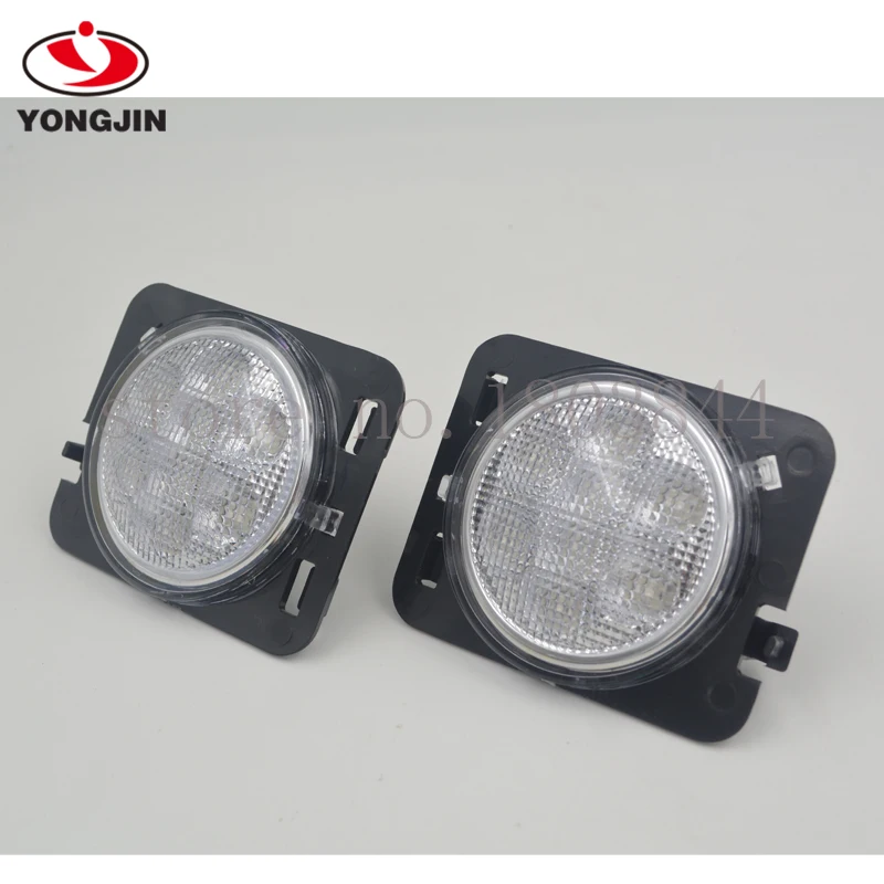 For Jeep JK Accessories Front Fender Smoked LED Turn Signal Side Marker Parking Light Wrangler Lamp | Автомобили и мотоциклы