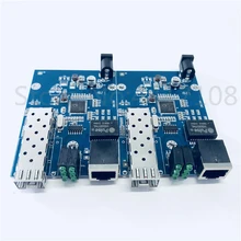 2 шт. SFP волоконно RJ45 конвертер гигабитный GPON/OLT медиаконвертер 1000