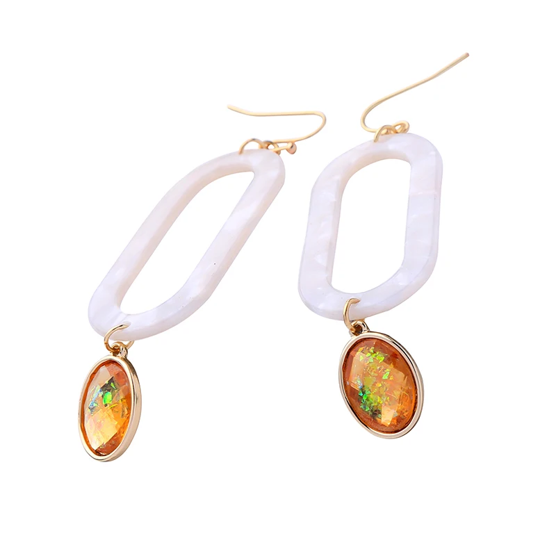 Classical Long Drop Earrings Resin Chic Simple Pendants For Wedding Dress Women New Arrival Accessory Fashion Jewelry | Украшения и