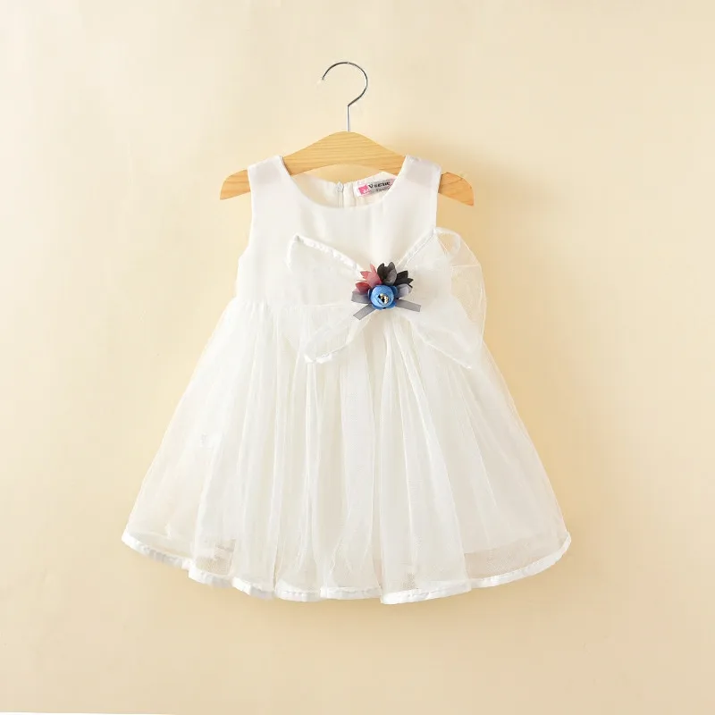 BibiCola 2018 kids girls dress frock wedding clothing print summer beach style children new princess birthday party clothes | Детская
