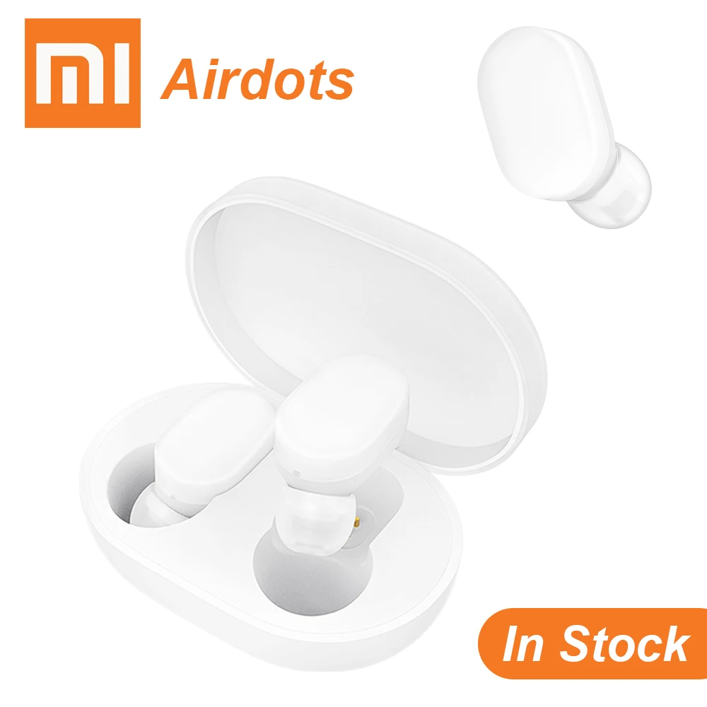 Оригинальные Xiaomi TWS AirDots bluetooth наушники Молодежная версия стерео Бас BT 5 0
