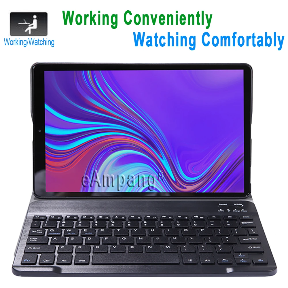 Чехол для клавиатуры Samsung Galaxy Tab A 8 0 2019 P200 P205 тонкий кожаный чехол с Bluetooth и