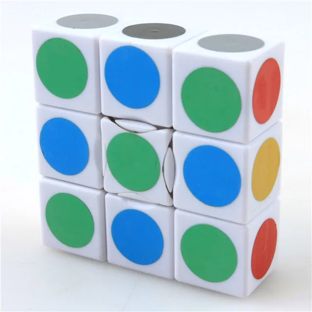 style 7 1x3x3 5,6*5,6*2,2 см Классическая волшебная игрушка черный красочный магический куб головоломка Скорость Куб обучающий игрушки для детей подарок - Цвет: style 7