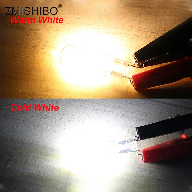 ZMISHIBO 10 шт./лот COB светодиодные лампы G9 для люстры внутреннего освещения 220 240 в 2 Вт