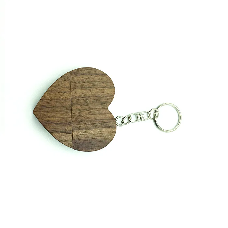 Логотип на заказ деревянный USB флеш накопитель с сердцем 64 ГБ 32 16 8 u диск 2 0 карта