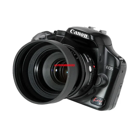 49 52 55 58 62 67 72 77 82 мм 3 в 1 ступенчатая Складная Резиновая бленда для DSLR камеры|lens