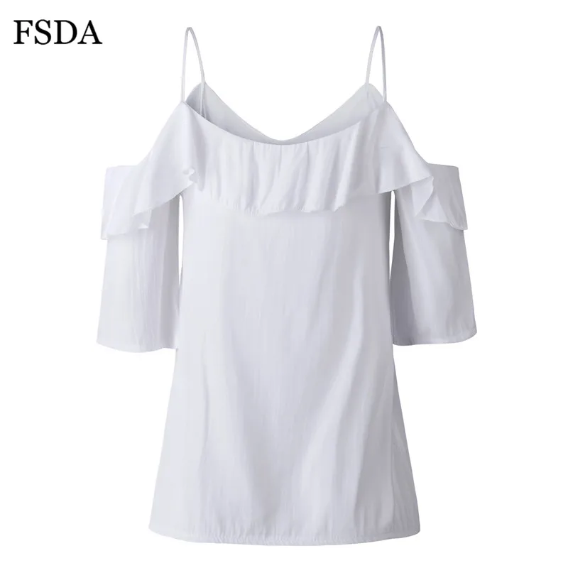 Женский топ с рюшами FSDA розовый/черный на бретельках треугольным вырезом и