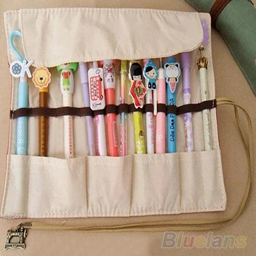 Чудесно! Горячий холщовый держатель для сумки складные канцелярские кисти ручки