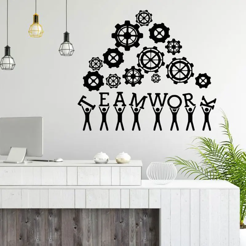 

Creative Design Wall Art Decal Teamwork Business Success Work Inspiration Quote Office Decor Motivation Vinyl Sticker Mural 3254