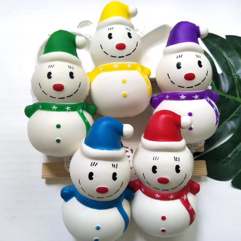 20pcs kawaii squishy snowman mixed COLOR pu toy rare slow risingsqueeze wholesale FREE SHIPPING | Игрушки и хобби
