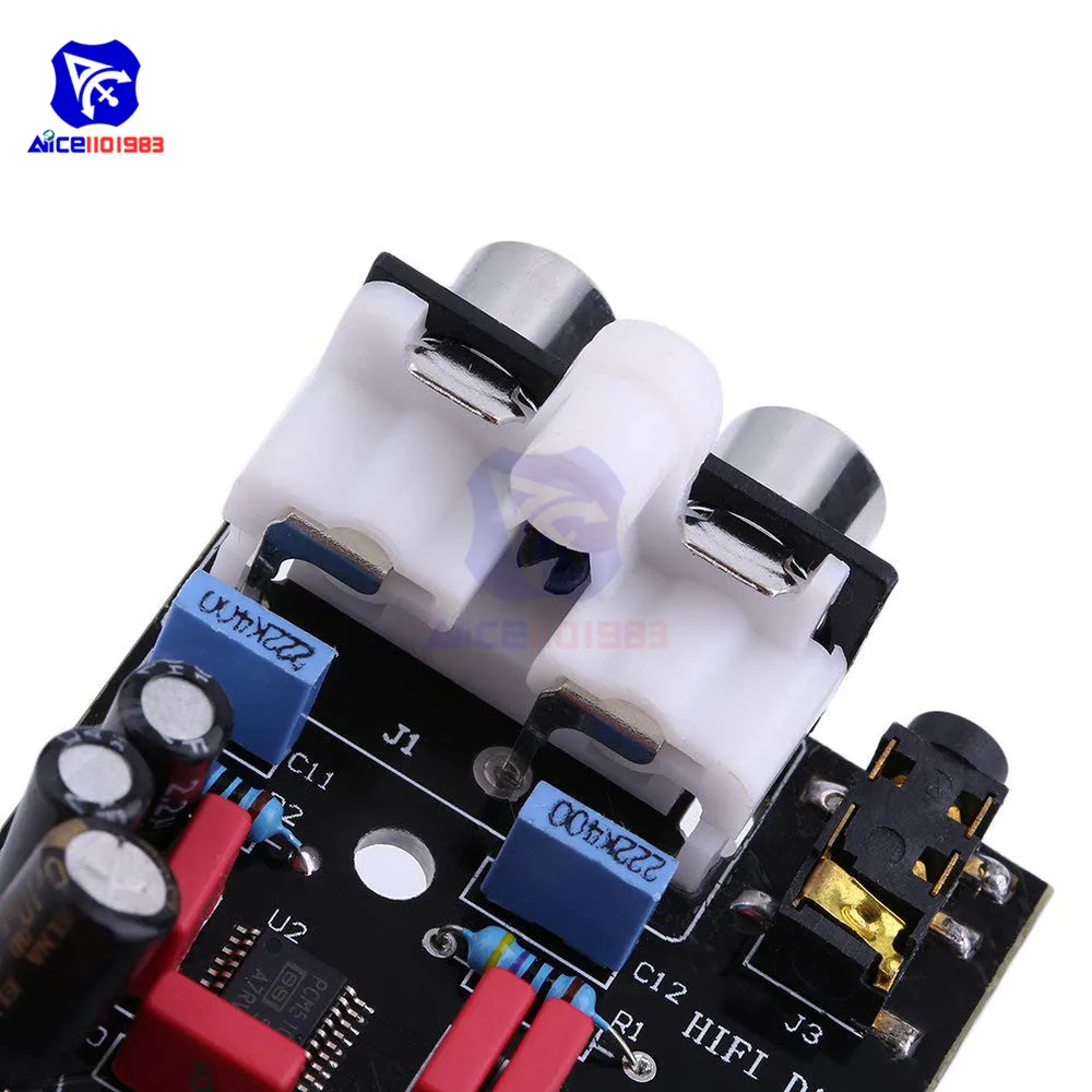 HIFI DAC аудио модуль звуковой карты PCM5102 I2S интерфейс 384 кГц Светодиодный индикатор