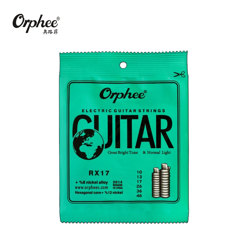 3 набора струн для электрогитары Orphee RX15/17/19 шестигранная углеродистая сталь 10
