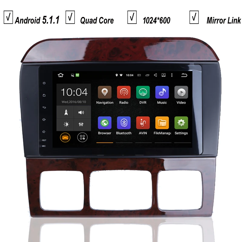 8 дюймов 1024*600 автомобильный DVD gps Android 7 1 плеер для Mercedes Benz s класс S300 W220 S350 S280 S400 S500