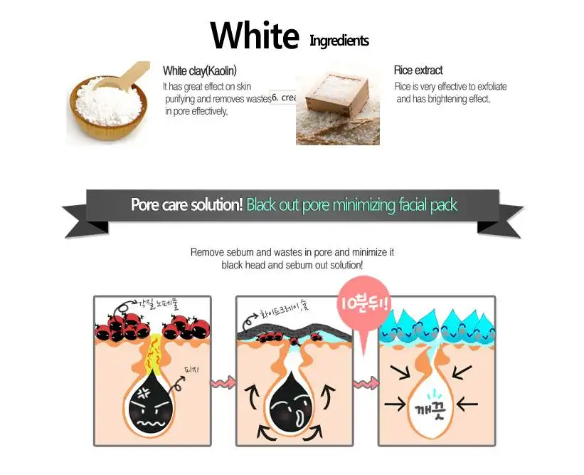 SECRET KEY черно-белая Чистка Пор свести к минимуму пакет 100 г Черный уход за кожей