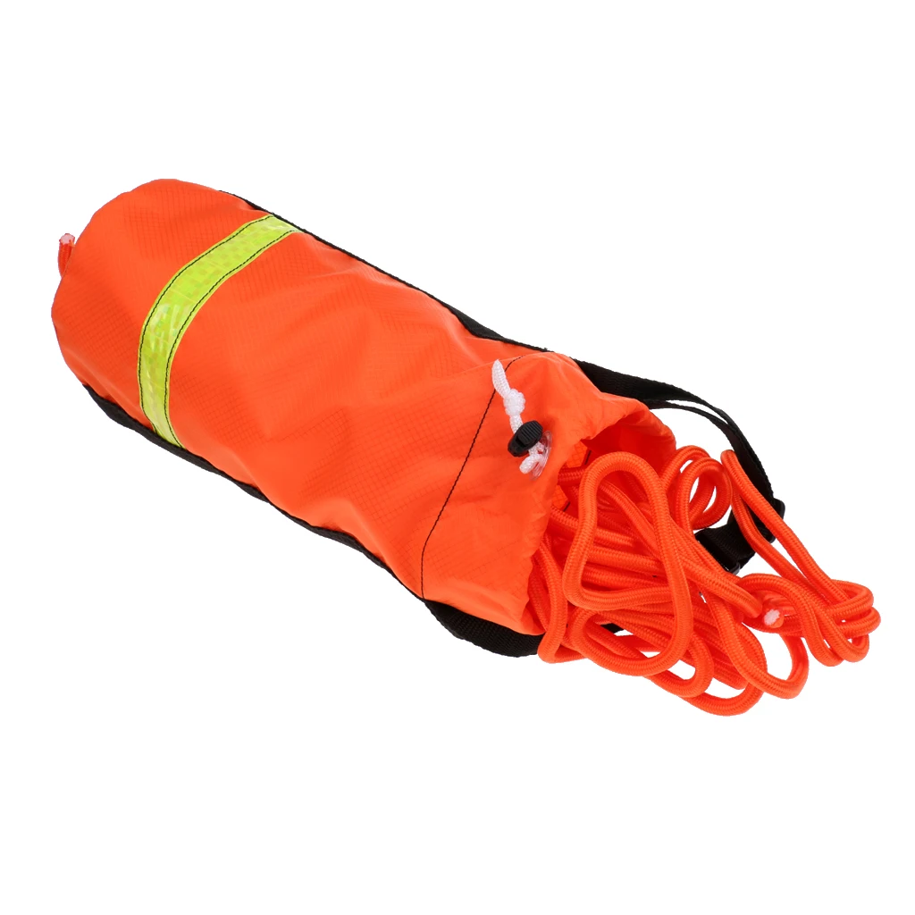 

52.5/68.9/101.7ft 0.3' Reflective Buoyant Life Line Rescue Throw Rope Bag for Kayaking Canoeing Boating Rafting Water Sports