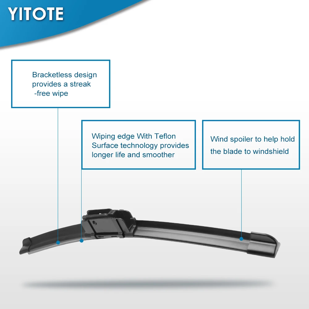 Щетки стеклоочистителя YITOTE для Mitsubishi Grandis Fit Heavy Duty Hook Arm 2004 2005 2006 2007 2008 2009 2010