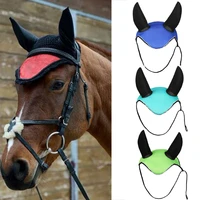 horse riding breathable meshed horse ear cover equestrian horse equipment paardensport fly mask bonnet net ear maks protector s
