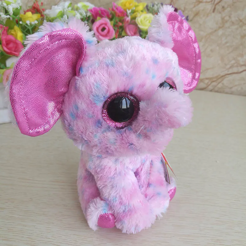 Ty Beanie Boos Plush Doll Toys for Girl Cute Animal Elephant Ladybug 6&quot 15cm | Stuffed &amp Animals