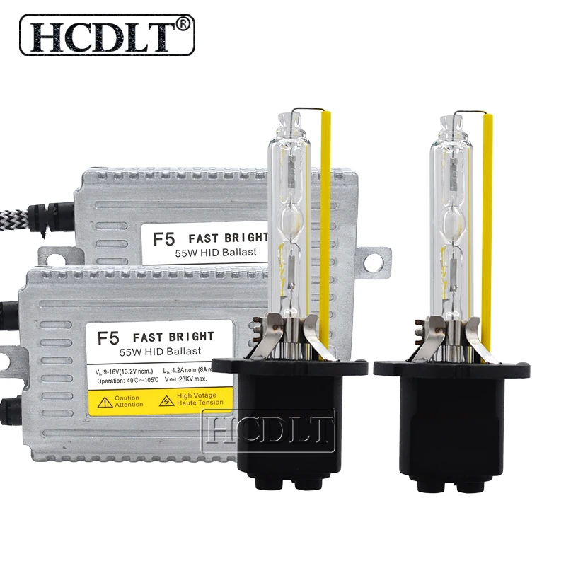 HCDLT AC 55 Вт D2H ксеноновый комплект автомобильных фар HID ксеноновая лампа H1 H3 H11 HB3 HB4
