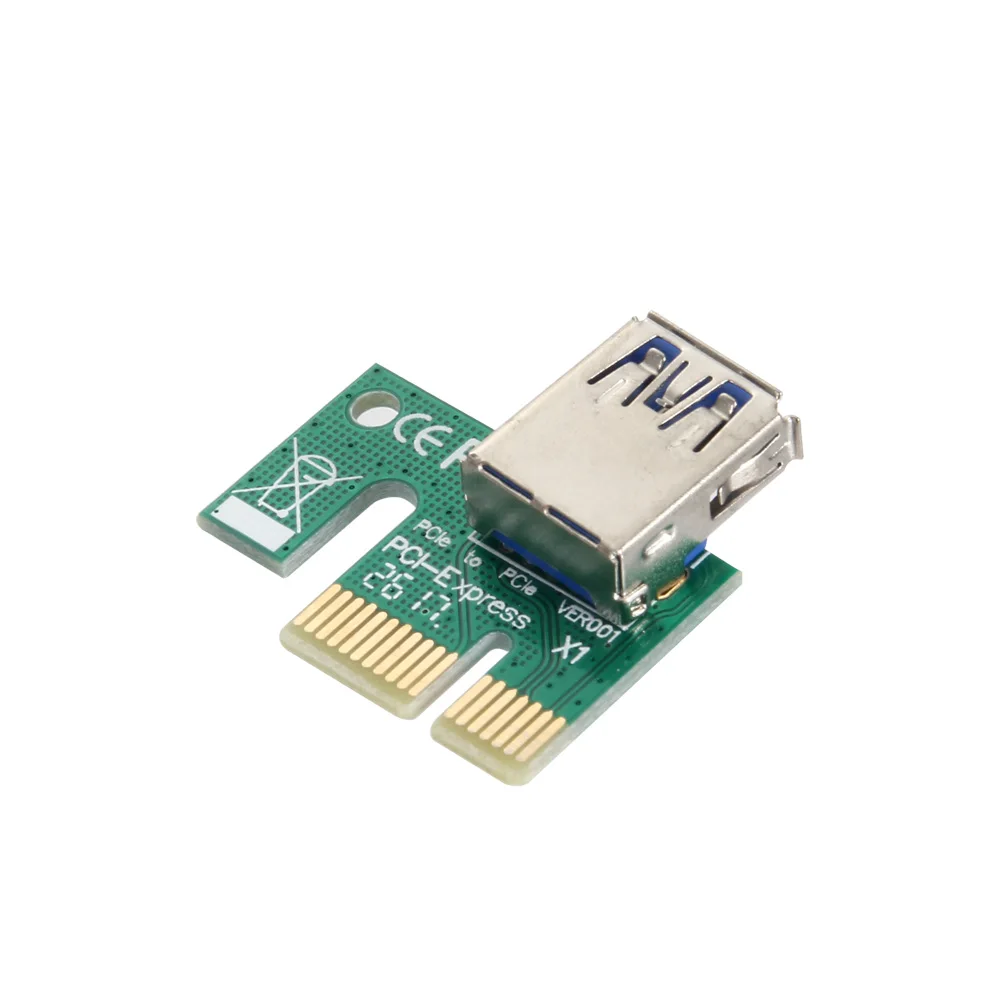 2019 Горячие USB 3 0 PCI E Express 1X до 16X удлинитель Riser Card адаптер питания BTC кабель для Bitcoin
