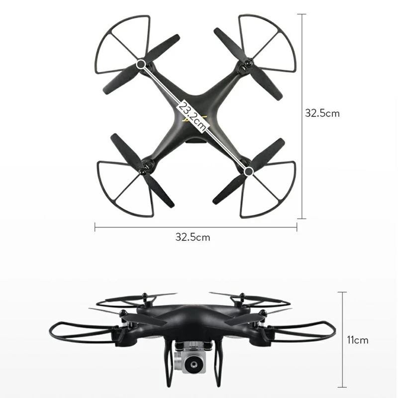 JJRC H68 Радиоуправляемый квадрокоптер с HD WiFi FPV камерой режим удержания высоты