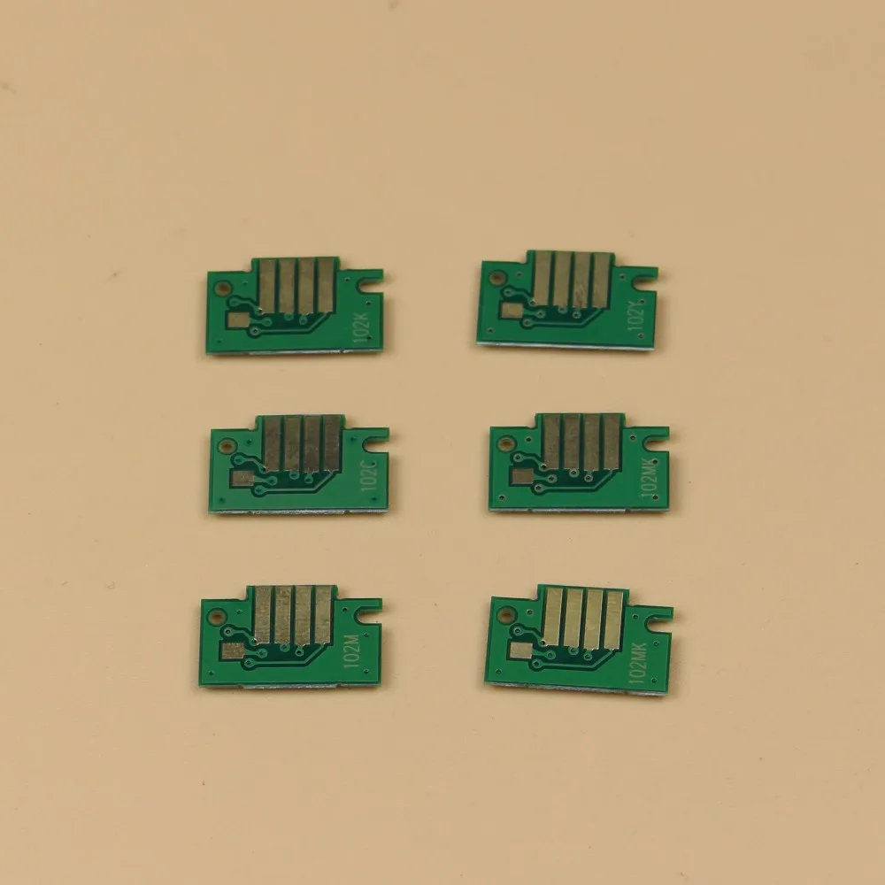 6 шт./партия PFI102 чернила чип для canon PFI 102 IPF500 600 700 510 605 610 710 картриджа принтера|cartridge