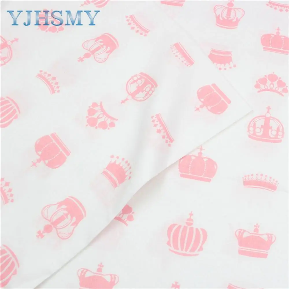 Yjhsmy 177281, корона, хлопковая ткань, ширина 50x160 см/шт, DIY ручной работы детская кроватка наборы для ухода за кожей, подушки, скатерти, детская кровать накладки - Цвет: 4