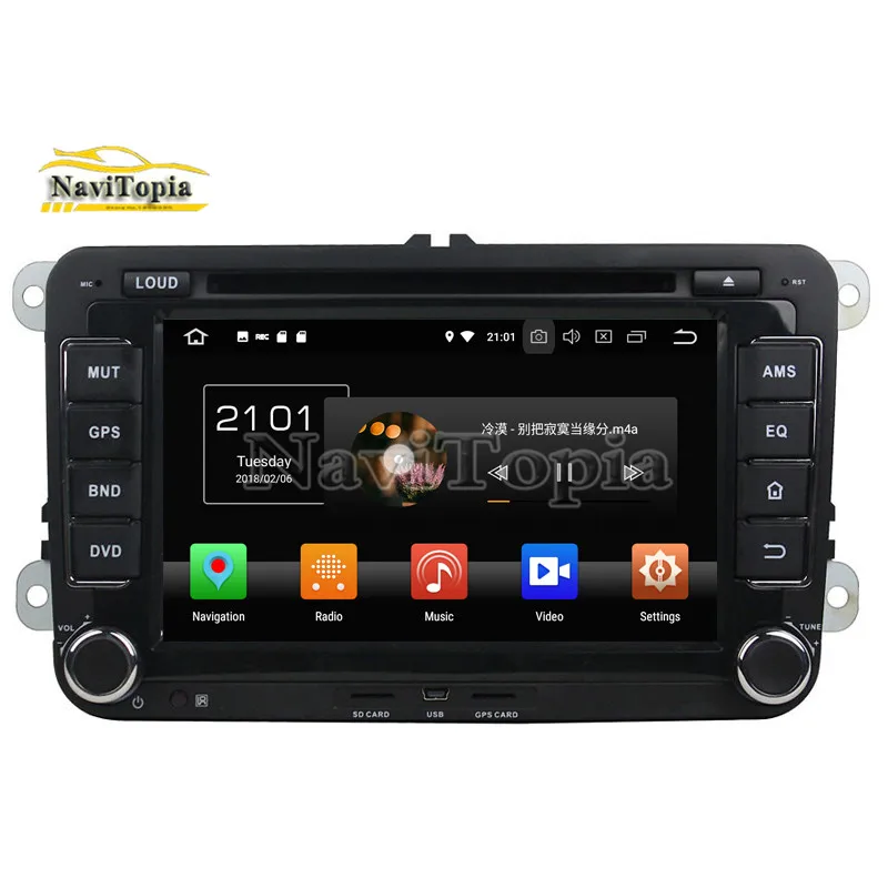 NAVITOPIA 8 дюймов Android 9 0 автомобильный радиоприемник для VW