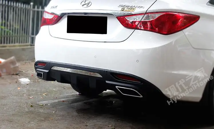 ПП кузова сзади диффузор бампер для Hyundai Sonata 8 2011 2014 один выхлопных Емкость 2.0|car