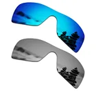 SmartVLT, 2 шт., поляризованные солнцезащитные очки, Сменные линзы для солнцезащитных очков, Окли, Batwolf, Ледяной Синий и серебристый титан
