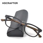 HDCRAFTER деревянная оправа для очков для женщин, оптический Ретро деревянная оправа для очков по рецепту с прозрачными линзами