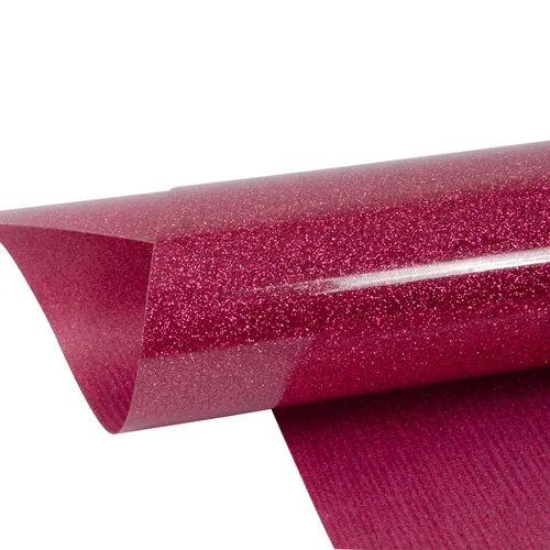 Pink SUNICE много разноцветные блёстки теплопередача виниловая пленка Железный на футболках HTV diy дизайнерский Декор пленка 50 см x 20 см бумажный лист резка - Название цвета: Pink