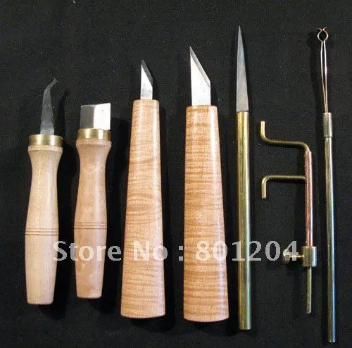 

7pcs various Violin tools,bridge,soundpost tools,cutter