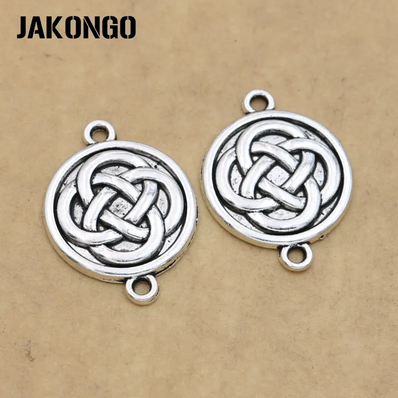 

JAKONGO старинные посеребренные китайские соединители для узелков для Ювелирные изделия, изготовление браслетов, серьги, фурнитура, аксессуар...