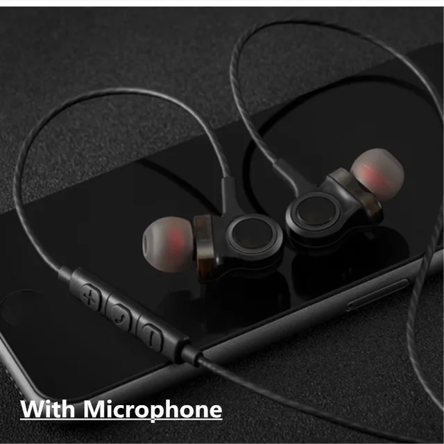 I-INTO i8 динамический наушник 6 блок привод HIFI Бас Сабвуфер 3,5 мм в ухо провод наушники с шестью громкоговорителями - Цвет: With mic