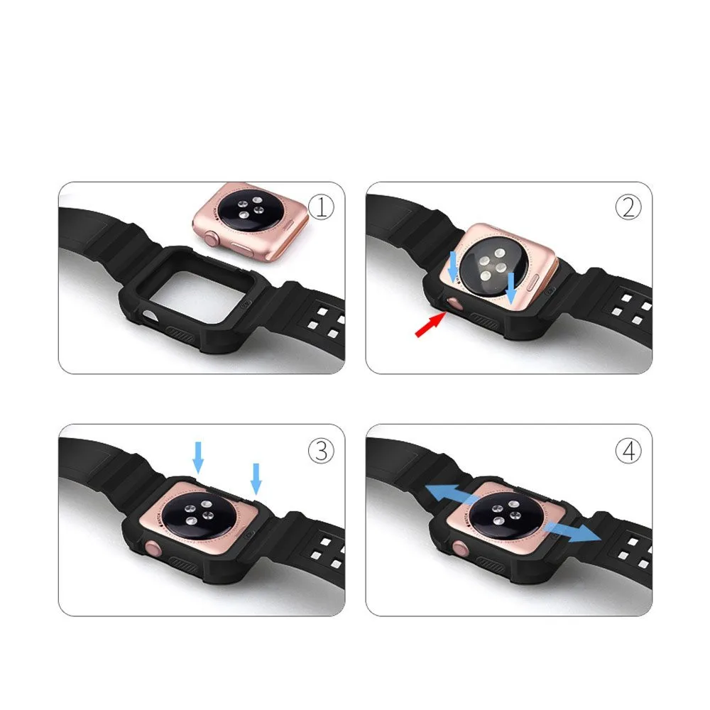 Спортивный ремешок JANSIN для apple watch 42 мм 38 iwatch 3/2/1 браслет на запястье мягкий